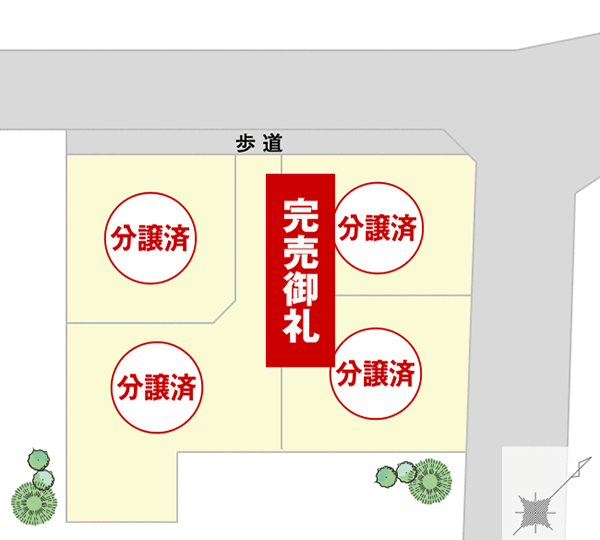 One's Town昭和新町 全体区画図
